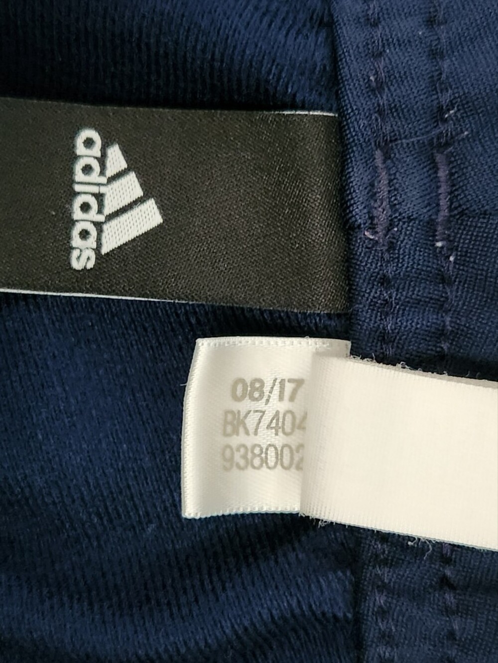 Adidas Youth Navy Track Pants with White Tri-Stripes Logo Size Large - Picture 11 of 12